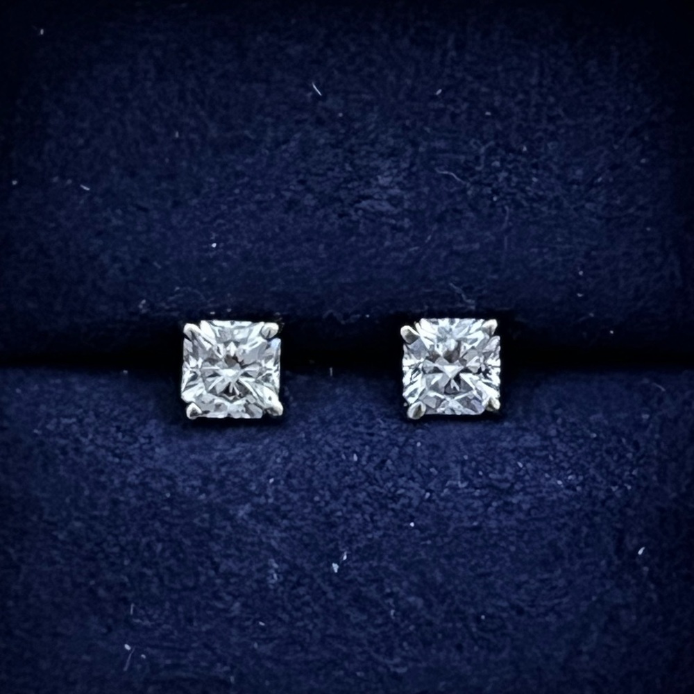 1.5 ct Hearts On Fire Dream cut Diamond stud earrings